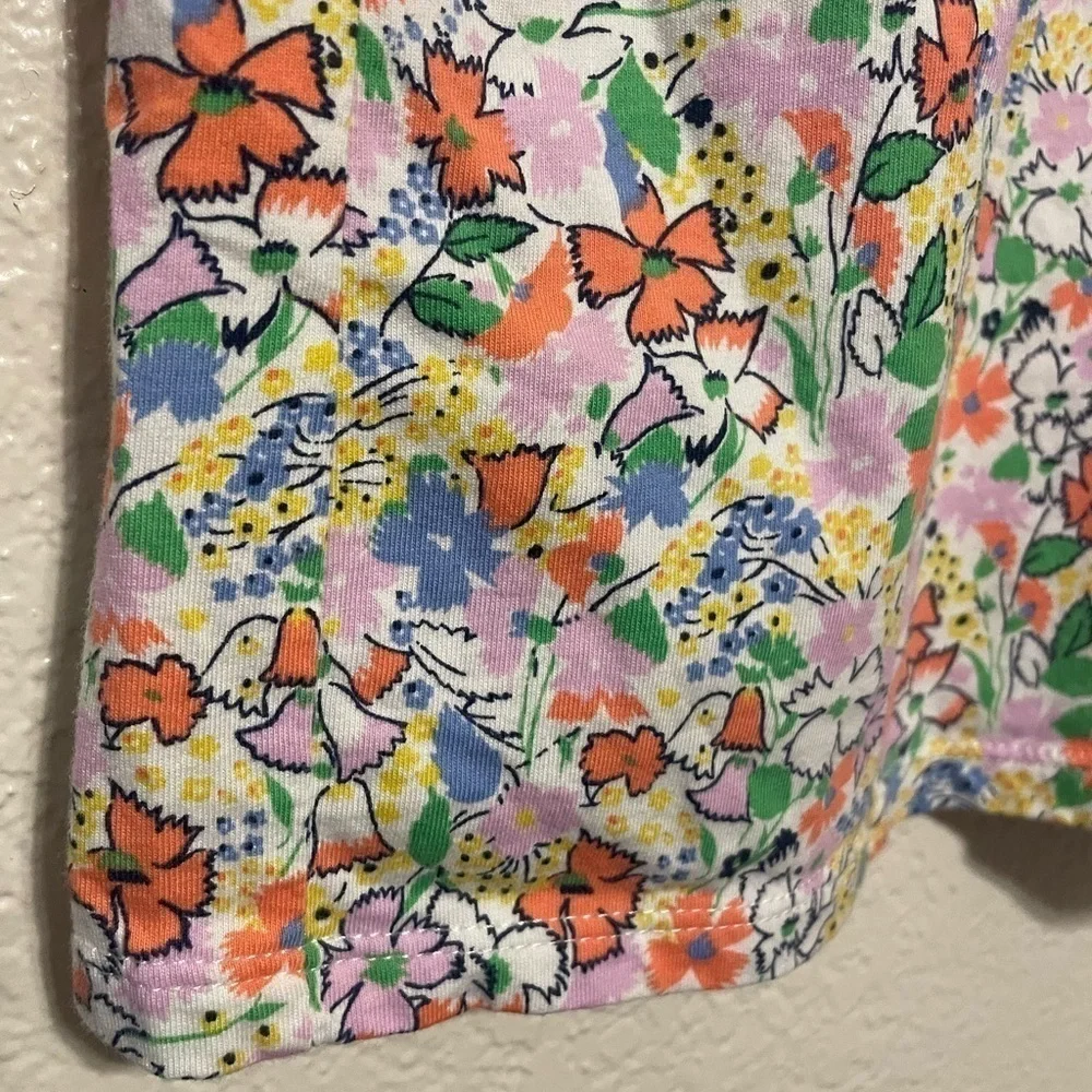 GAP girls floral summer dress sleeveless fit and flare sun dress 100% cotton